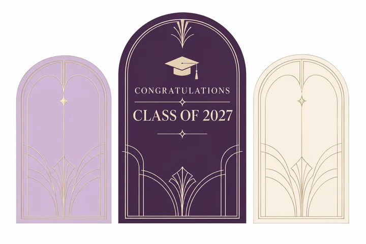 Backdrop artwork only — Lilac Graduation