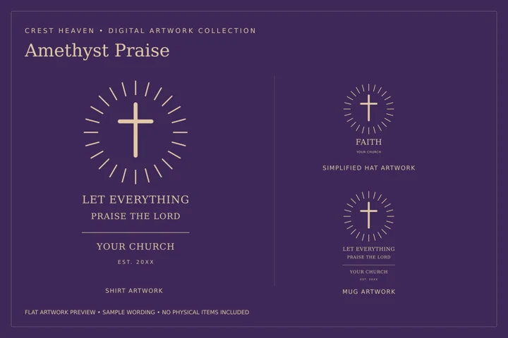 Amethyst Praise — Flat artwork preview