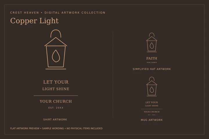 Copper Light — Flat artwork preview