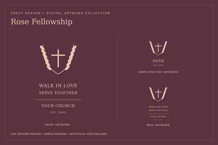 Rose Fellowship — Flat artwork preview