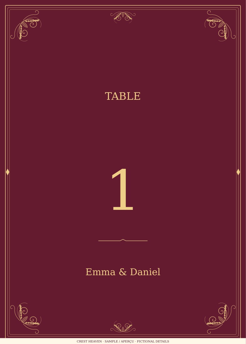 Table numbers (English)